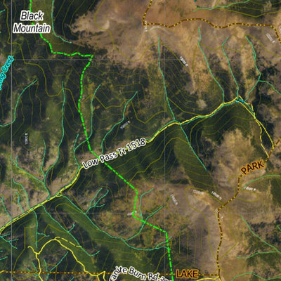 CO Moose Unit 49 Satellite Image with concentrations and kill sites. Preview 2