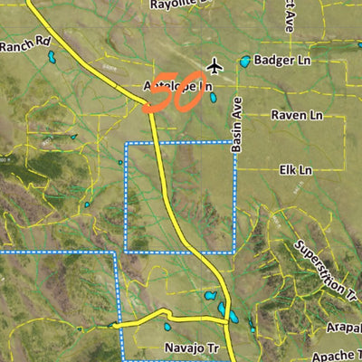 CO Moose Unit 50 Satellite Image with concentrations and kill sites. Preview 2