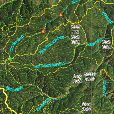 CO Moose Unit 501 Satellite Image with concentrations and kill sites. Preview 3