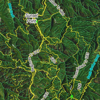 CO Moose Unit 51 Satellite Image with concentrations and kill sites. Preview 3