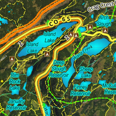 CO Moose Unit 52 Satellite Image with concentrations and kill sites. Preview 3