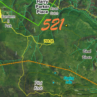 CO Moose Unit 521 Satellite Image with concentrations and kill sites. Preview 2