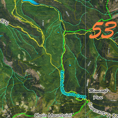 CO Moose Unit 53 Satellite Image with concentrations and kill sites. Preview 2