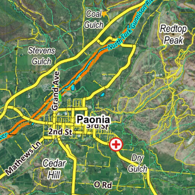 CO Moose Unit 53 Satellite Image with concentrations and kill sites. Preview 3