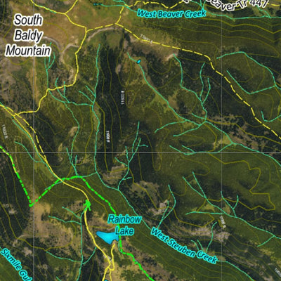 CO Moose Unit 54 Satellite Image with concentrations and kill sites. Preview 2