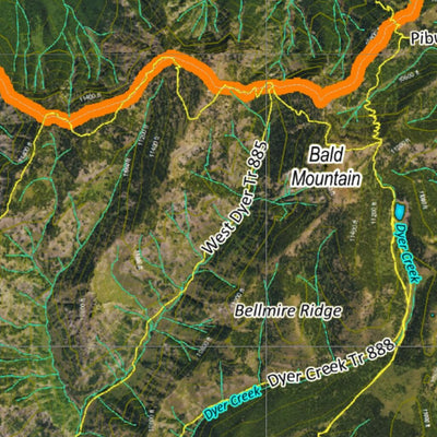 CO Moose Unit 54 Satellite Image with concentrations and kill sites. Preview 3