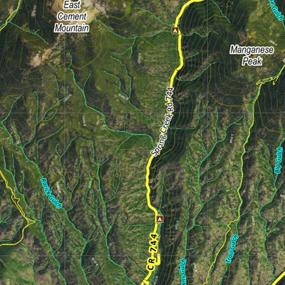 CO Moose Unit 55 Satellite Image with concentrations and kill sites. Preview 2