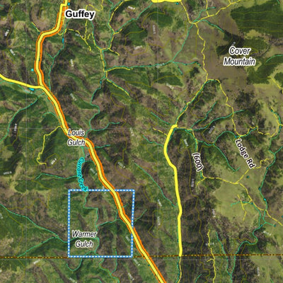 CO Moose Unit 581 Satellite Image with concentrations and kill sites. Preview 2