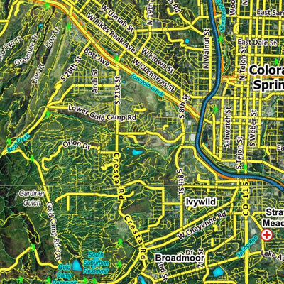 CO Moose Unit 59 Satellite Image with concentrations and kill sites. Preview 3