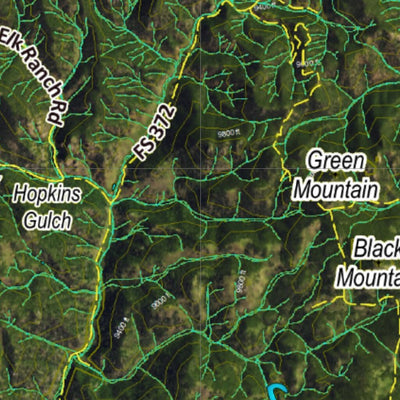 CO Moose Unit 591 Satellite Image with concentrations and kill sites. Preview 3