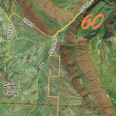 CO Moose Unit 60 Satellite Image with concentrations and kill sites. Preview 2