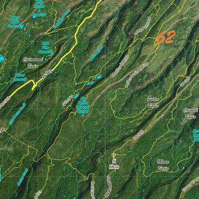 CO Moose Unit 62 Satellite Image with concentrations and kill sites. Preview 2