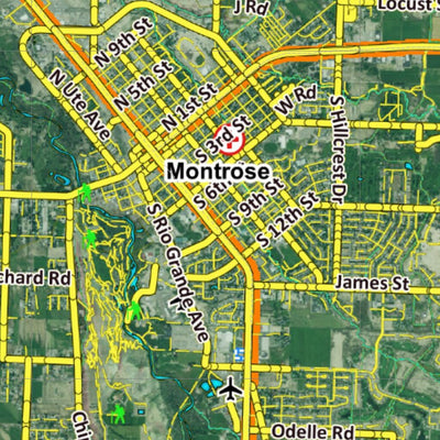 CO Moose Unit 63 Satellite Image with concentrations and kill sites. Preview 3