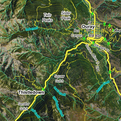 CO Moose Unit 65 Satellite Image with concentrations and kill sites. Preview 3