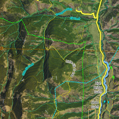 CO Moose Unit 66 Satellite Image with concentrations and kill sites. Preview 2