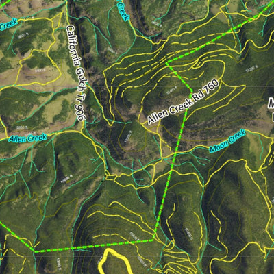 CO Moose Unit 68 Satellite Image with concentrations and kill sites. Preview 2