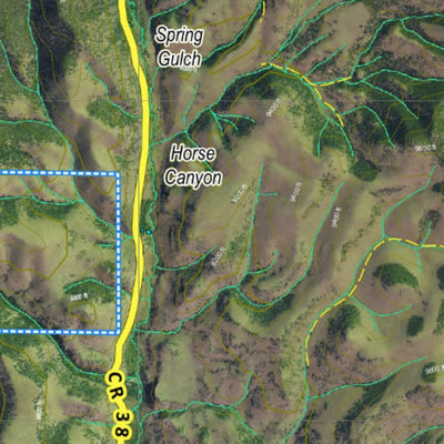 CO Moose Unit 681 Satellite Image with concentrations and kill sites. Preview 2