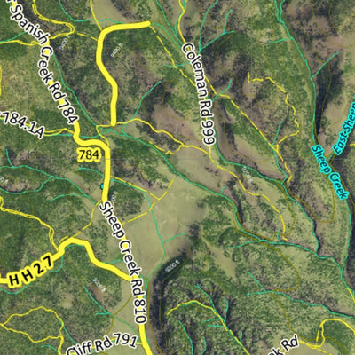 CO Moose Unit 681 Satellite Image with concentrations and kill sites. Preview 3