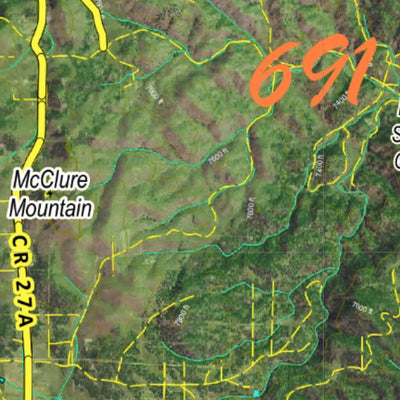 CO Moose Unit 691 Satellite Image with concentrations and kill sites. Preview 2