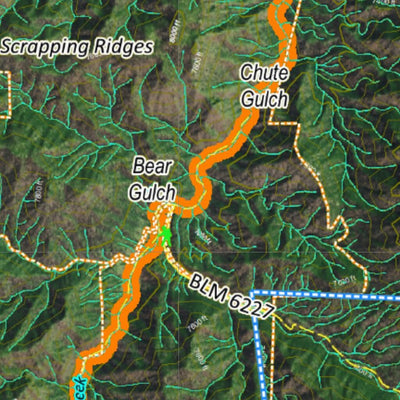 CO Moose Unit 691 Satellite Image with concentrations and kill sites. Preview 3