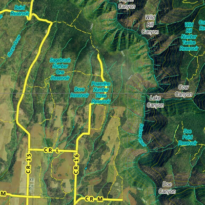 CO Moose Unit 711 Satellite Image with concentrations and kill sites. Preview 2