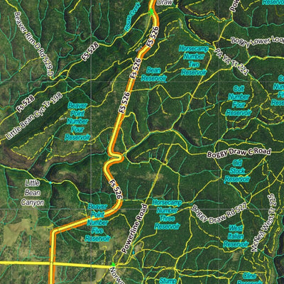CO Moose Unit 73 Satellite Image with concentrations and kill sites. Preview 3