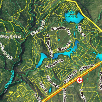CO Moose Unit 77 Satellite Image with concentrations and kill sites. Preview 3