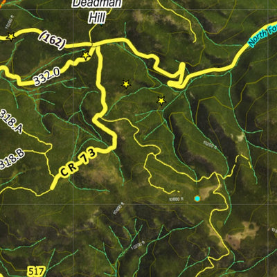 CO Moose Unit 8 Satellite Image with concentrations and kill sites. Preview 2