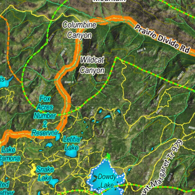 CO Moose Unit 8 Satellite Image with concentrations and kill sites. Preview 3