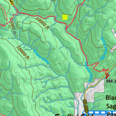 Colorado HuntData LLC CO Mountain Goat Unit G1 Land Use, Kill Site, and Concentrations digital map