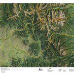 CO Mountain Goat Unit G1 Satellite Image with concentrations and kill sites. Preview 1