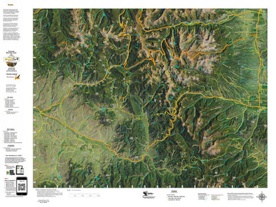 CO Mountain Goat Unit G1 Satellite Image with concentrations and kill sites. Preview 1