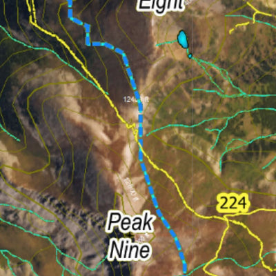 CO Mountain Goat Unit G10 Satellite Image with concentrations and kill sites. Preview 2