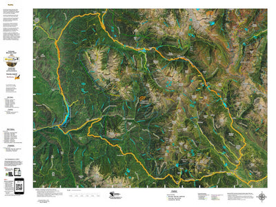 CO Mountain Goat Unit G11 Satellite Image with concentrations and kill sites. Preview 1