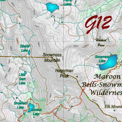 Co Mountain Goat Unit G12 Topo with Unit Boundaries Preview 2