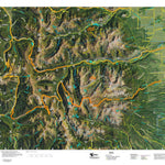 CO Mountain Goat Unit G14 Satellite Image with concentrations and kill sites. Preview 1