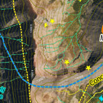 CO Mountain Goat Unit G14 Satellite Image with concentrations and kill sites. Preview 2