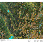 CO Mountain Goat Unit G15 Satellite Image with concentrations and kill sites. Preview 1