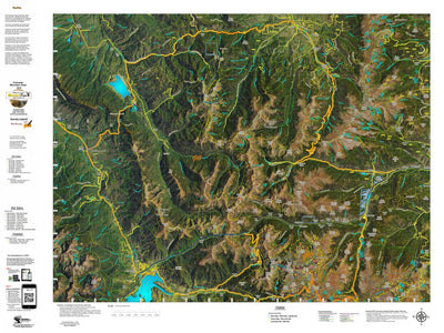 CO Mountain Goat Unit G15 Satellite Image with concentrations and kill sites. Preview 1