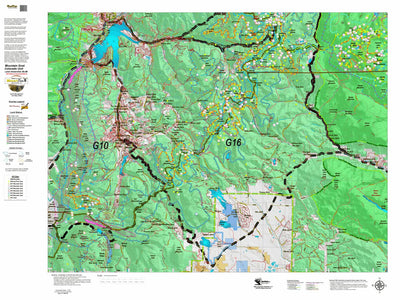 Colorado HuntData LLC CO Mountain Goat Unit G16 Land Use, Kill Site, and Concentrations digital map