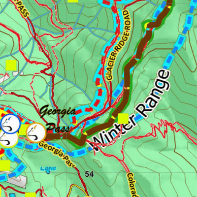 Colorado HuntData LLC CO Mountain Goat Unit G16 Land Use, Kill Site, and Concentrations digital map