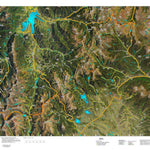 CO Mountain Goat Unit G16 Satellite Image with concentrations and kill sites. Preview 1