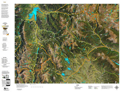 CO Mountain Goat Unit G16 Satellite Image with concentrations and kill sites. Preview 1
