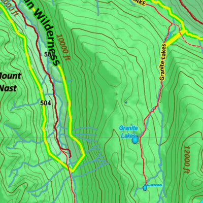 Colorado HuntData LLC CO Mountain Goat Unit G17 Land Use, Kill Site, and Concentrations digital map