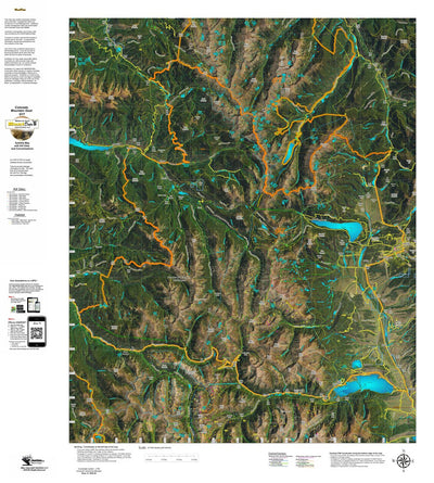 CO Mountain Goat Unit G17 Satellite Image with concentrations and kill sites. Preview 1