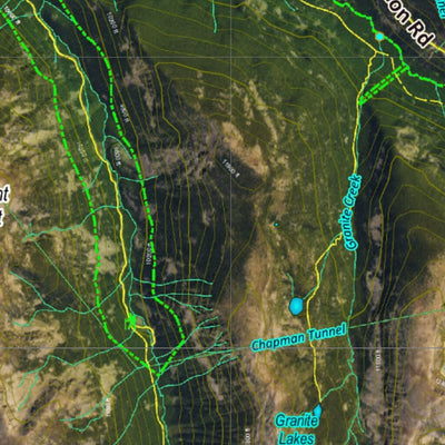 CO Mountain Goat Unit G17 Satellite Image with concentrations and kill sites. Preview 2