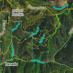 CO Mountain Goat Unit G17 Satellite Image with concentrations and kill sites. Preview 3