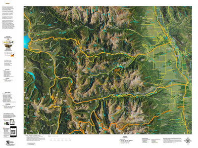 CO Mountain Goat Unit G2 Satellite Image with concentrations and kill sites. Preview 1