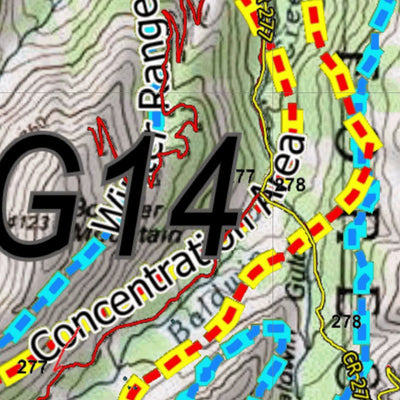 Colorado HuntData LLC CO Mountain Goat Unit G2 Topographical Map digital map