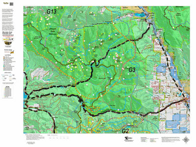 Colorado HuntData LLC CO Mountain Goat Unit G3 Land Use, Kill Site, and Concentrations digital map